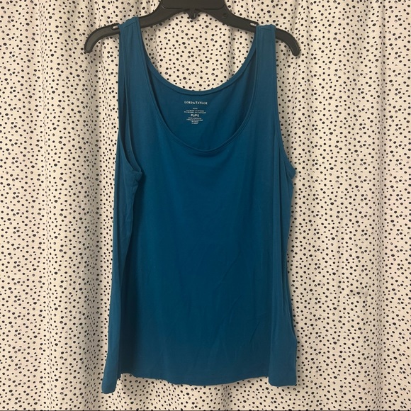 Lord & Taylor Tops - 💥LAST CALL💥 Lord & Taylor Blue Tank Top